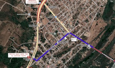 Interdição de Marginais da BR-364/163 em Rosário Oeste para Obras Começa Nesta Terça-Feira