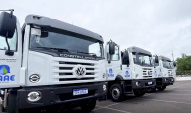 Nova Mutum Recebe Três Novos Caminhões para Coleta de Lixo com Investimento de R$ 3 Milhões