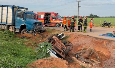Tragédia na BR-163: Colisão entre Caminhão e Picape Deixa Duas Mortes em Sinop