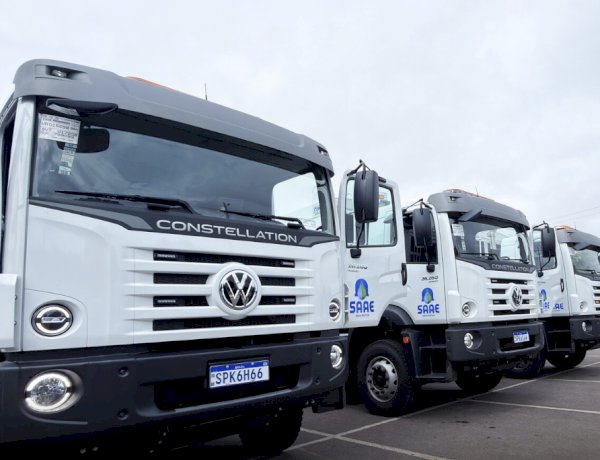 Nova Mutum Recebe Três Novos Caminhões para Coleta de Lixo com Investimento de R$ 3 Milhões