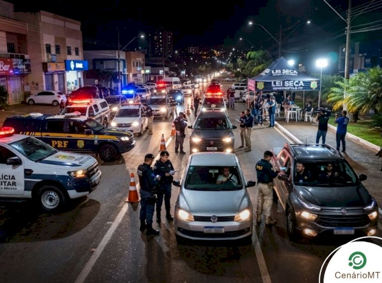 Operação Lei Seca em Rondonópolis: Seis Motoristas Presos e 25 Veículos Removidos