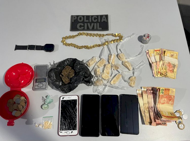 Polícia Civil Prende Dois Suspeitos de Tráfico de Drogas em Vila Rica