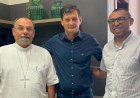Presidente da Sicredi Araxingu recebe novo bispo da Diocese de Barra do Garças/MT na sede da cooperativa