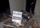 PM apreende motocicleta conduzida por menor de idade em Campinápolis