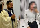 Padre flagrado com mulher nega relação: “Ela pediu para banhar