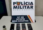 Polícia Militar prende casal faccionado por tráfico de drogas em Nova Xavantina