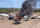 Avião de pequeno porte cai e explode em estrada rural de Mato Grosso