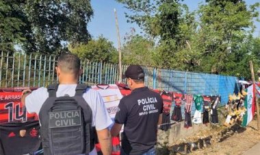 Produtos falsificados de times brasileiros são apreendidos pela Polícia Civil em Cuiabá