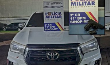 Dono de caminhonete é vítima de sequestro à mão armada no interior do Estado