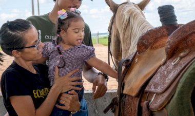 Sindicato Rural de Campinápolis realiza aula inaugural do Centro de Equoterapia no município