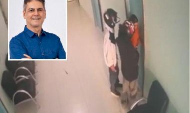 Veja vídeo – Ex-prefeito de Confresa é baleado dentro de sua própria clínica