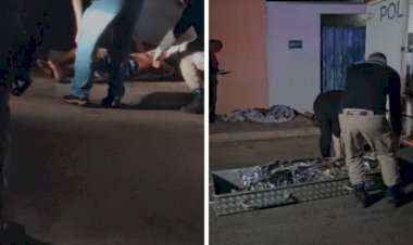 Homem é morto, enrolado em lona e deixado no meio da rua em MT