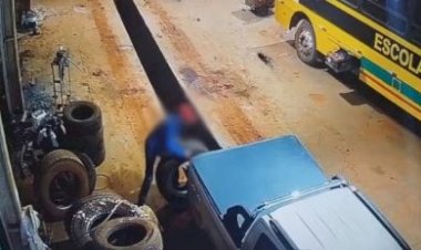 Servidor de Prefeitura de MT é preso suspeito de furtar pneus de ônibus da Secretaria Municipal de Educação