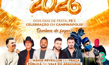 Campinápolis se prepara para o maior Réveillon em praça pública do Vale do Araguaia