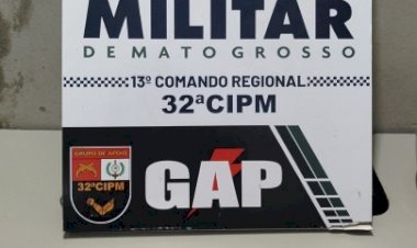 Casal é preso com porções de maconha durante operação da PM em Nova Xavantina