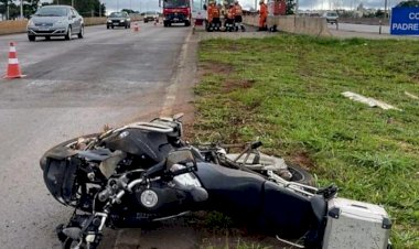 Ex-prefeito de Barra do Garças se envolve em grave acidente com moto BMW 1200 no entorno de Brasília