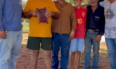 Empresário de Campinápolis arremata gamela por R$ 3,5 mil em leilão solidário em apoio ao Hospital de Câncer de Inhumas