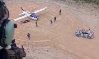 Avião com 450kg de drogas foi apreendido em Gaúcha do Norte