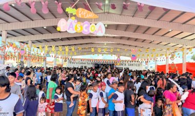 Sabor de Páscoa reúne famílias e leva alegria para centenas de crianças em Campinápolis; vídeo