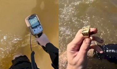 Homem perde anel avaliado em R$ 40 mil no Araguaia e paga mergulhador para encontrar joia