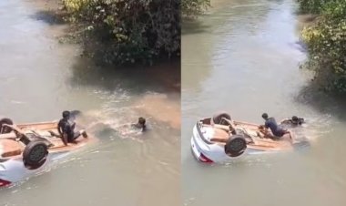 Criança de 1 ano se afoga e é entubada após carro cair de ponte em MT