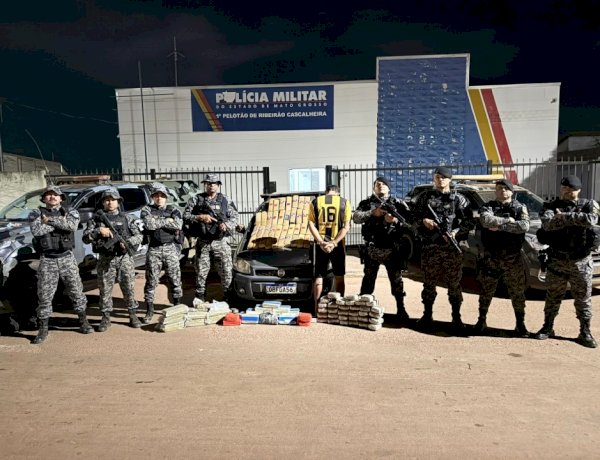 Forças policiais apreendem quase 90kg de drogas em trevo da cidade