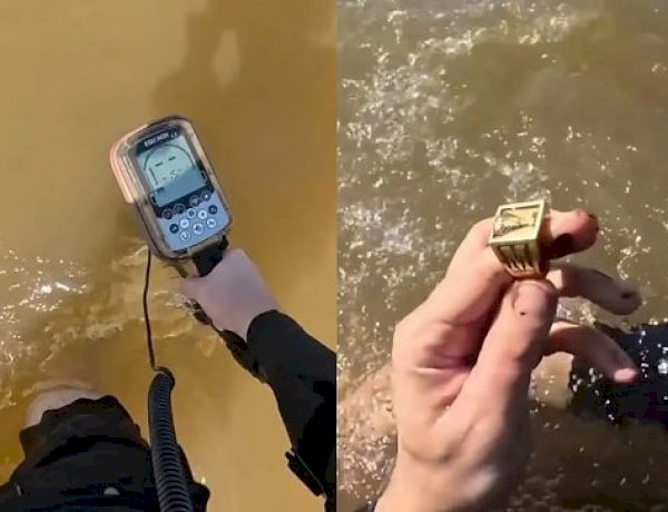 Homem perde anel avaliado em R$ 40 mil no Araguaia e paga mergulhador para encontrar joia