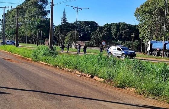 Cabeça humana é encontrada em canteiro de rotatória na MT-100