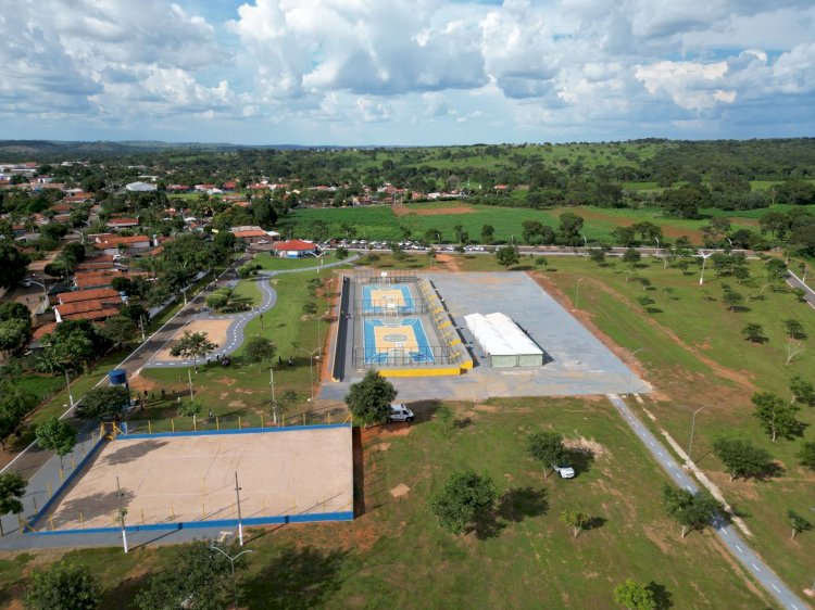 Prefeitura de Novo São Joaquim inaugura Complexo Esportivo Maria Eduarda; investimento foi de aproximadamente R$ 1 milhão