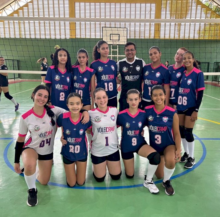 Atletas de Campinápolis participam de torneio de Vôlei em Cuiabá