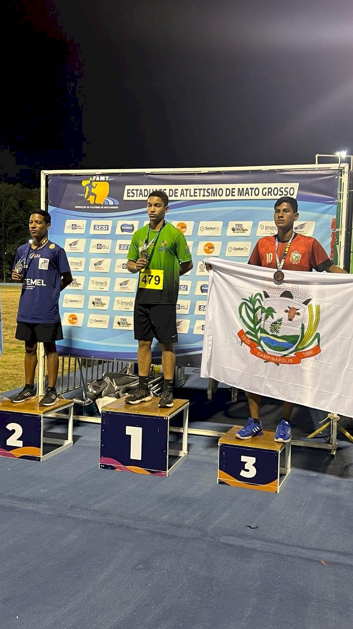 Alunos da Escola Municipal Anastácio Feliciano Alves brilham no Campeonato Estadual Loterias Caixa de Atletismo