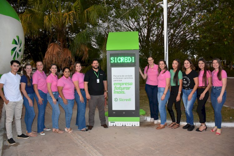 Sicredi Araxingu inaugura ponto de hidratação em Gaúcha do Norte