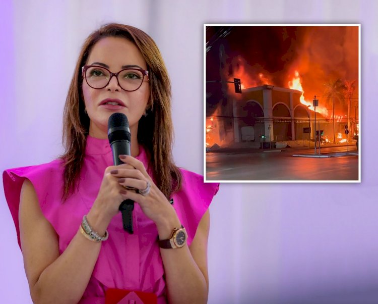Virginia Mendes lamenta a tragédia no Shopping Popular ocasionada por incêndio