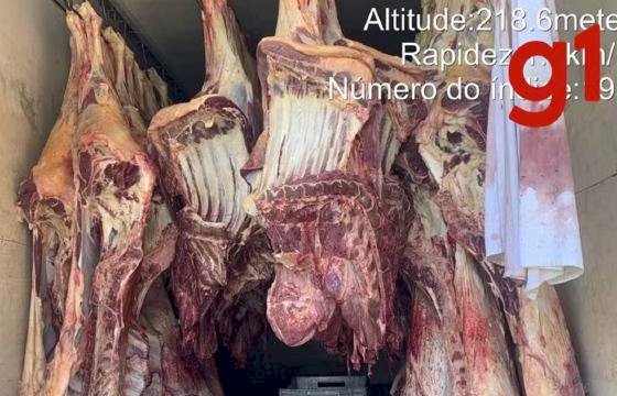 Frigorífico é autuado por transportar mais de 2 toneladas de carne imprópria para consumo em MT