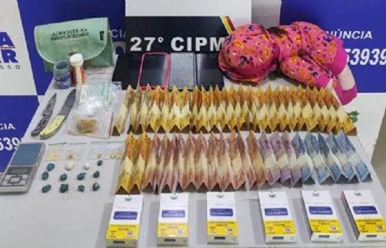 Trio é preso com entorpecentes escondidos em boneca de criança na região Araguaia