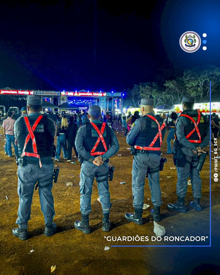 PMMT reforça policiamento ostensivo durante festa de rodeio em Novo São Joaquim