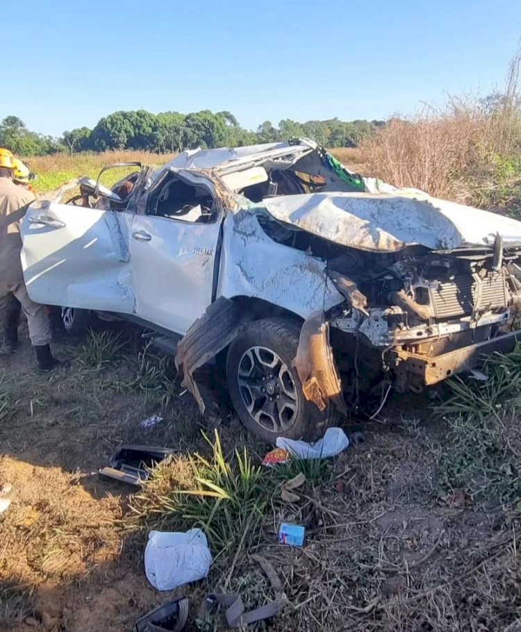 Família sofre grave acidente na BR-158 e quatro pessoas ficam feridas em Nova Xavantina