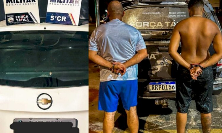 Dois homens são presos suspeitos de invadirem agência do Sicoob em Barra do Garças