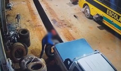 Servidor de Prefeitura de MT é preso suspeito de furtar pneus de ônibus da Secretaria Municipal de Educação