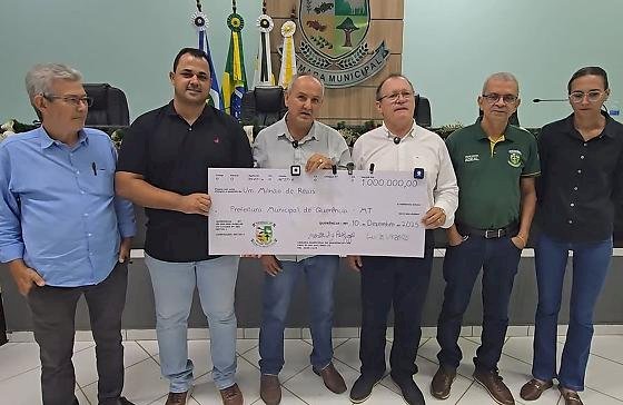 Câmara devolve R$ 1 milhão ao Executivo de Querência para investimentos municipais