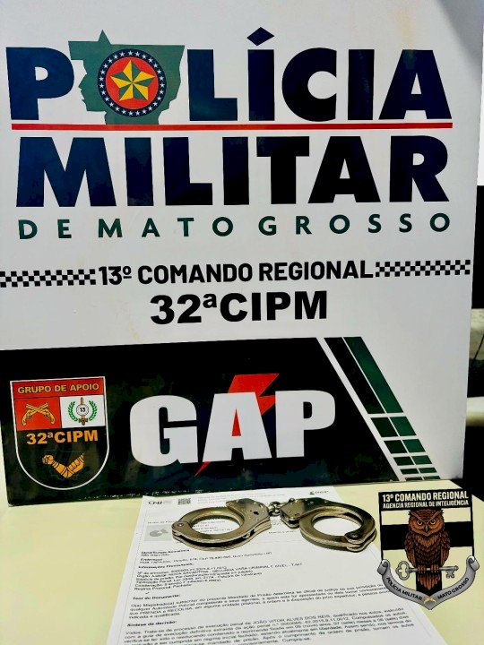 Operação Tolerância Zero: GAP e Inteligência prendem foragido da Justiça em Nova Xavantina