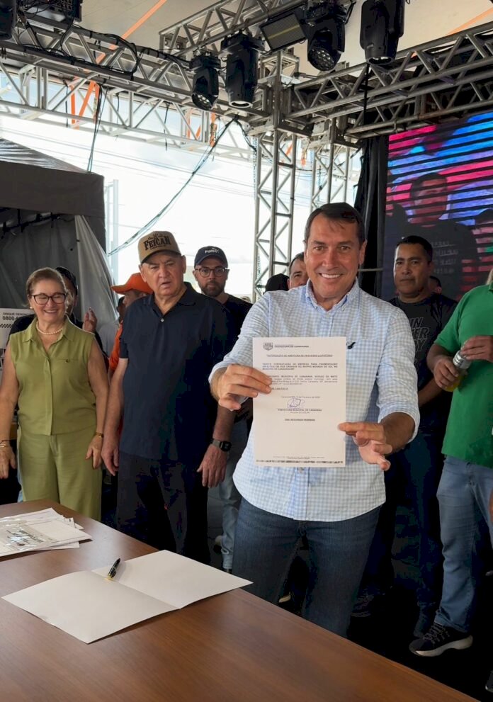 Vilson Biguelini anuncia R$ 280 milhões em convênios durante os 45 anos de Canarana