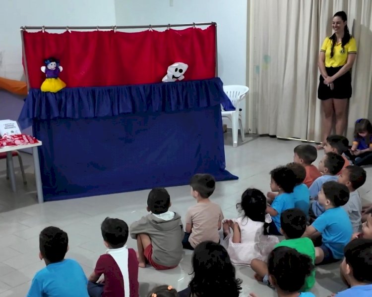 Querência integra rota nacional de saúde bucal e atende 300 crianças em ação inédita do Lions Club com a Colgate