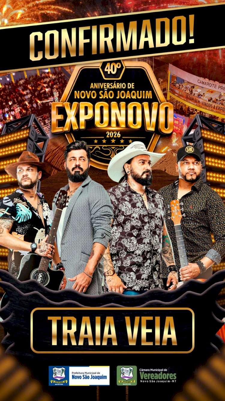 Traia Veia é a primeira atração confirmada da Exponovo 2026 em Novo São Joaquim