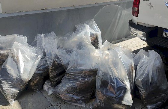 Mais de meia tonelada de material utilizado na produção de drogas é apreendido na BR-070, em Barra do Garças