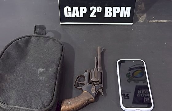 Polícia Militar prende homem e apreende arma de fogo em Barra do Garças